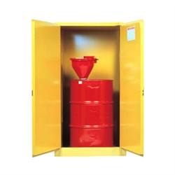 Justrite® Flammable, Vertical Drum Cabinet, 55 gallon, manual