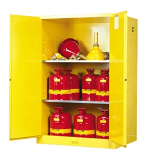 Justrite® Flammable Safety Cabinet, 90 gallon, Self-Closing