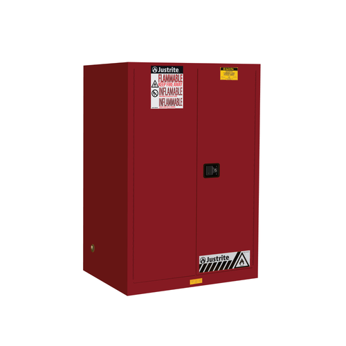 Justrite® Flammable Safety Cabinet, 90 gallon Red, Self-Closing