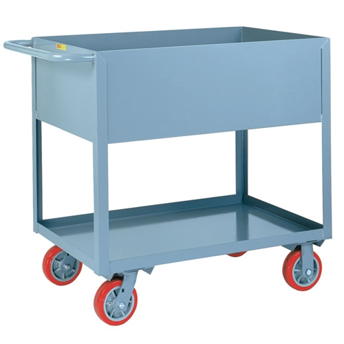 Deep Sided Rolling Utility Cart, Industrial Strength, 18 x 30