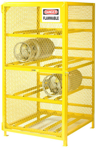 Gas Cylinder Storage Cabinet, Horizontal, 8 LPG Cylinders