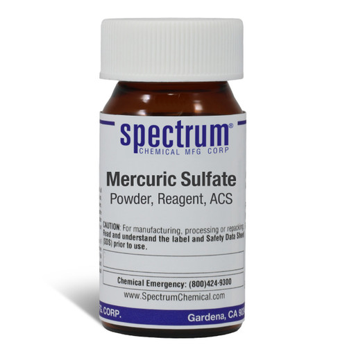 Mercuric Sulfate, Powder, Reagent, ACS, 25g, Each
