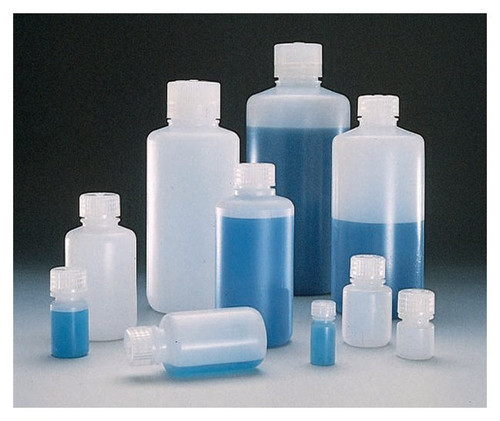 Nalgene® 2002-0004 Boston Round Bottles, 4 oz HDPE with PP Screw Caps, 24-415, case/72