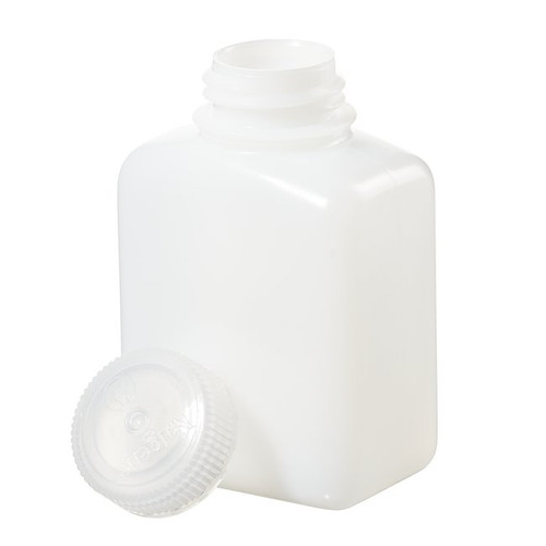 Nalgene® 2007-0004 HDPE, Rectangular Bottles, 4 oz, case/72