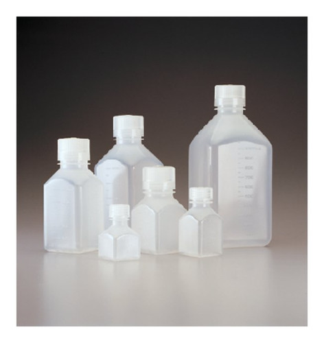 Nalgene® 2016-0060 Graduated Square Bottles, PP, 2 oz (60mL), case/72