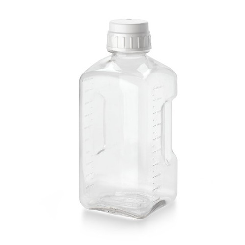 Nalgene® 2019-2000 PETG Square Bottles, Sterile, 64 oz (2L), case/12