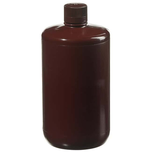Nalgene® 2204-0005 Autoclavable Bottles, 2 Liter Opaque Amber PP, case/6