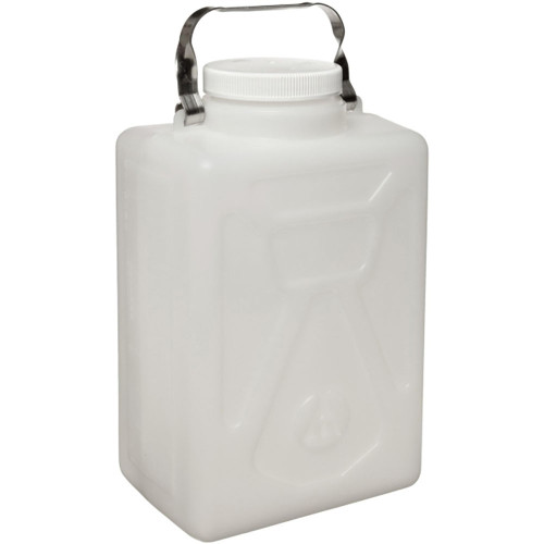 Nalgene® 2211-0020 Rectangular Carboys, 9 Liter HDPE, Steel handle, case/6