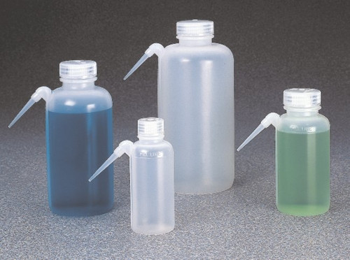 Nalgene® 2402-1000 Wash Bottles, 32 oz (1000mL) LDPE, Wide-Mouth Unitary, case/12