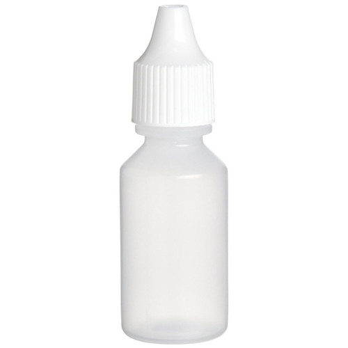 Nalgene® 2750-9050 Lab-Pack Dropper Bottles, LDPE, Clear with Closure, 15mL (1/2 oz), case/25
