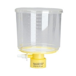 Nalgene® 291-3345 500mL Rapid-Flow Bottle Top Filter 0.45um, SFCA, 33mm neck, case/12