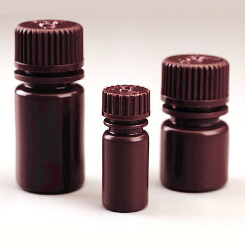Nalgene® 322004-9050 HDPE, Diagnostic Bottles, Amber, Shrink Wrap, 1/2 oz (15mL), case/1500