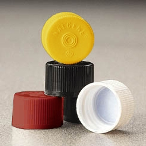 Nalgene® 342158-0025 HDPE Lined Closures (Sterile Caps) 20-415 for Serum Vials, Red, case/2000