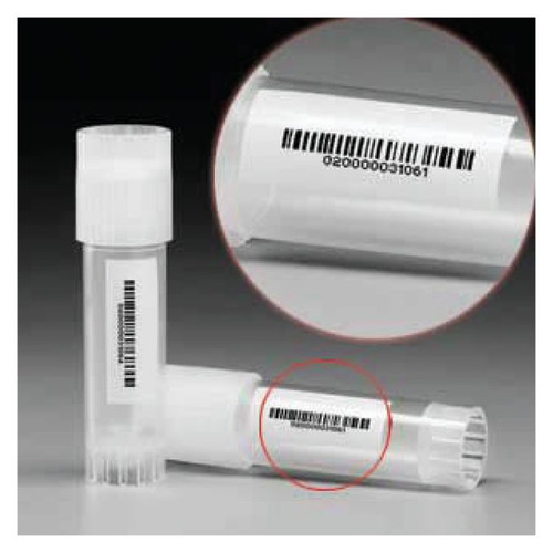 Nalgene® 5001-0012 1.2mL Vials, Sterile PP with Barcode, case/500