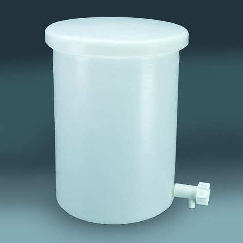 Nalgene® 54102-0005 Lab Tank with Cover and Spigot, Lightweight, LLDPE, 5 gal