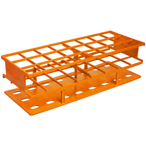 Nalgene® 5970-0130 Test Tube Rack, Autoclavable, Orange, 30mm tubes, case/8