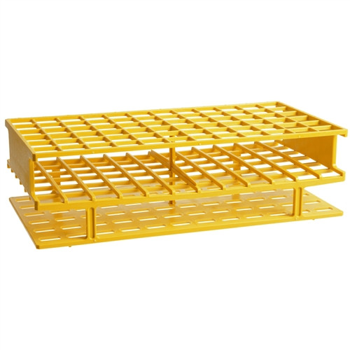 Nalgene® 5970-0216 Test Tube Rack, Autoclavable, Yellow 16mm tubes, case/8