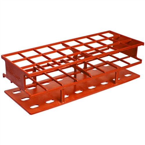 Nalgene® 5970-0530 Test Tube Rack, Autoclavable, Red, 30mm tubes, case/8