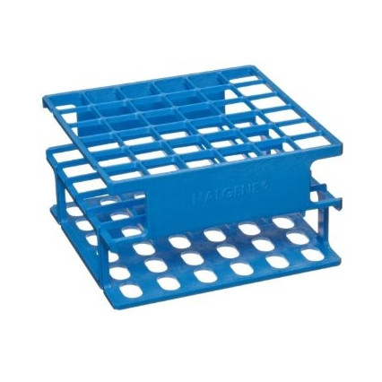 Nalgene® 5972-0313 Test Tube Half-Rack, Autoclavable Unwire, Blue, 13mm, case/8