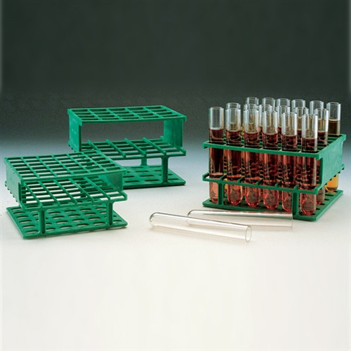 Nalgene® 5972-0420 Test Tube Half-Rack, Autoclavable Unwire, Green, 20mm, case/8
