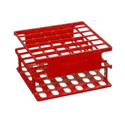 Nalgene® 5972-0513 Test Tube Half-Rack, Autoclavable Unwire, Red, 13mm, case/8