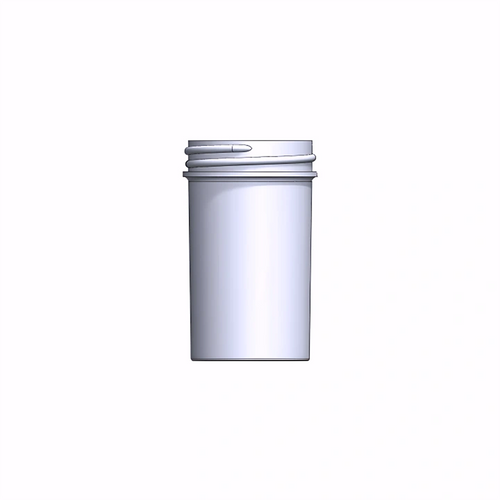 Bulk 2oz 43mm White Polypropylene Jars, 60mL (no caps), case/560