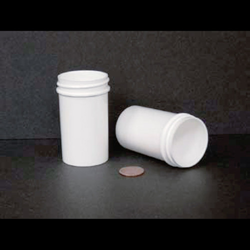 Bulk 2oz (60mL) White Polypropylene Jars with 43mm neck size, no caps included (Part Number: PKW-A0430200PPW)