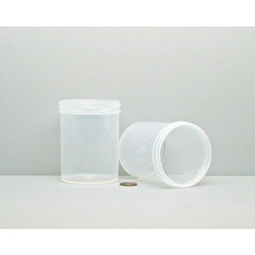 Bulk 8oz 70mm Polypropylene Jars, 250mL (no caps), case/336
