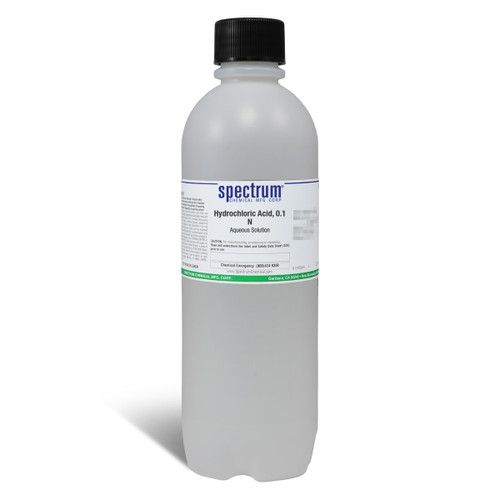 Hydrochloric Acid, 0.1 N, Aqueous Solution, 1L, Each