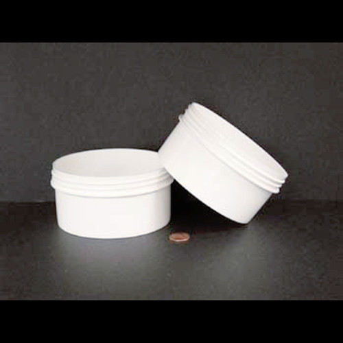 Bulk 16oz 120mm White Polypropylene Jars, 450mL (no caps), case/165