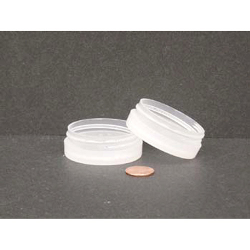 Bulk 0.5oz 53mm Polypropylene Thick Wall Jars, 10mL (no caps), case/1232