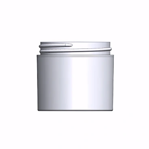Bulk 2oz 53mm White Polypropylene Thick Wall Jars, 80mL (no caps), case/504