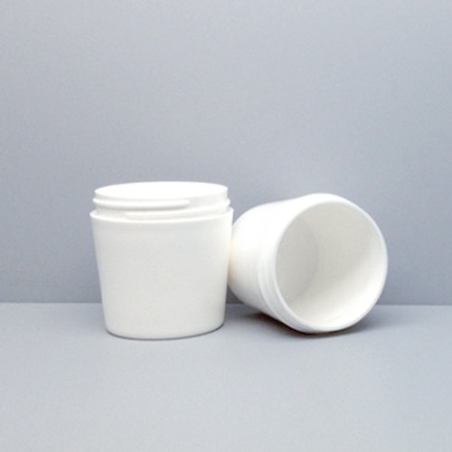 Tapered Jar, 63mm White Polypropylene Thick Wall 150mL (4oz), No Caps, case/275