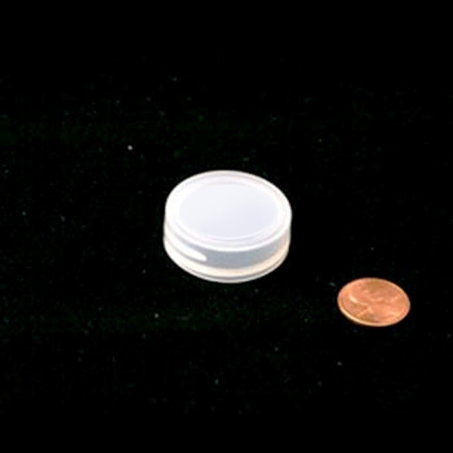 Product image of a 33mm (33-400) Natural PP Foam Lined Smooth Cap (PKW-C033C4SPTSN).