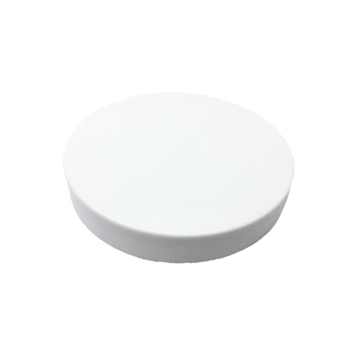 33mm (33-400) White Polypropylene Foam Lined Smooth Cap, case/4000