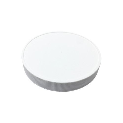 43mm (43-400) White Polypropylene Foam Lined Ribbed Cap, case/2400