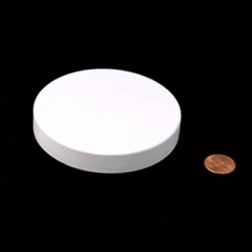 Screw Caps, Smooth, 89 mm (89-400), White Polypropylene, Foam Lined, case/504