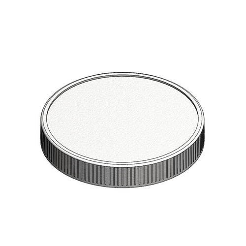 120mm (120-400) Black Polypropylene Foam Lined Ribbed Cap, case/240