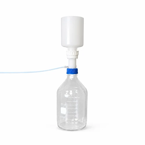 2 Liter Vacuum Filter Funnel System, Reusable PP with PEEK or Stainless Steel Fluid Path (PLS-8000-1020)