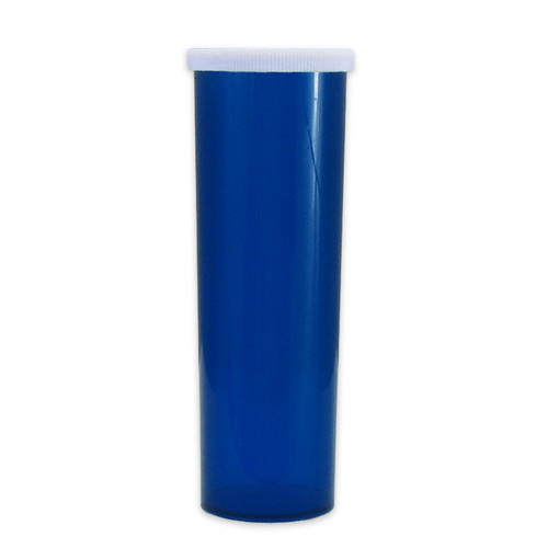 Blue Pharmacy Vials, Easy Snap-Caps, Blue, 60 dram (222mL), case/140