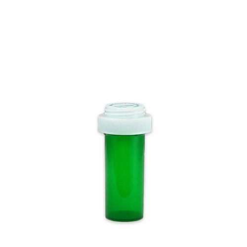 Green Pharmacy Vials, Child Resistant, Reversible, 8 dram, case/410