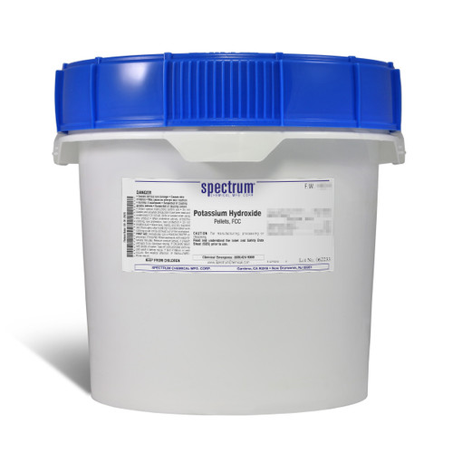 Potassium Hydroxide, Pellets, FCC, 12kg, Each