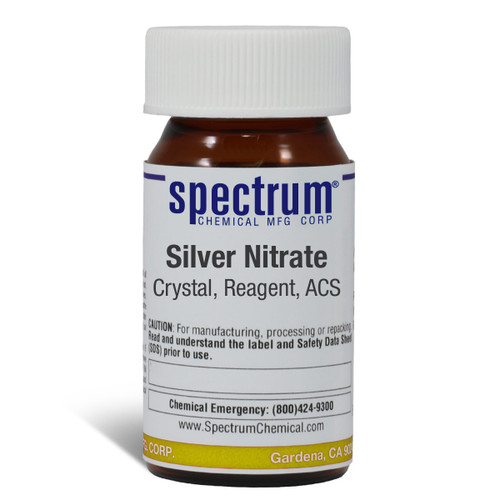 Silver Nitrate, Crystal, Reagent, ACS, 25g, Each