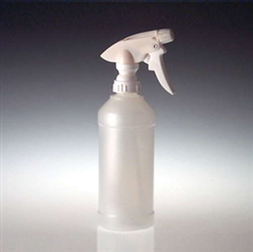 Natural Nylon/PE Spray Bottles, 16oz, 28-400 Trigger Sprayer Caps, case/6