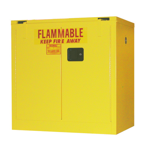 Securall® Flammable Storage Cabinet, 30 gal Self-Close, Self-Closing Safe-T-Door