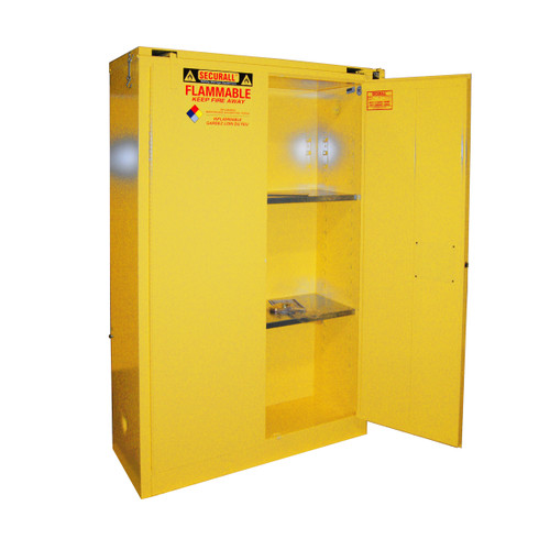 Securall® Flammable Storage Cabinet, 45 gal Self-Close, Self-Closing Safe-T-Door