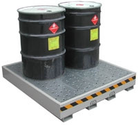Securall® DSS06-Drum Containment Pallet, 6-Drum