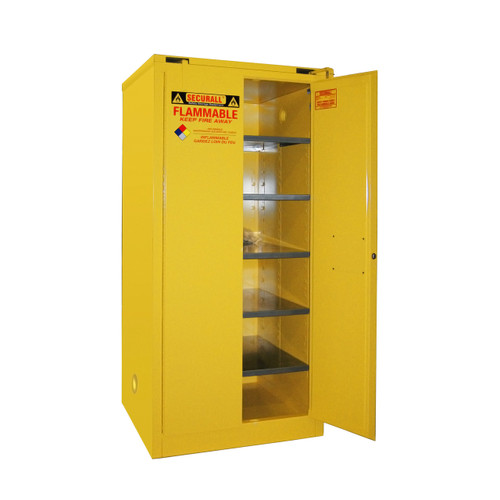 Paint Storage Cabinet 120 gal Self-Close, Self-Closing Safe-T-Door