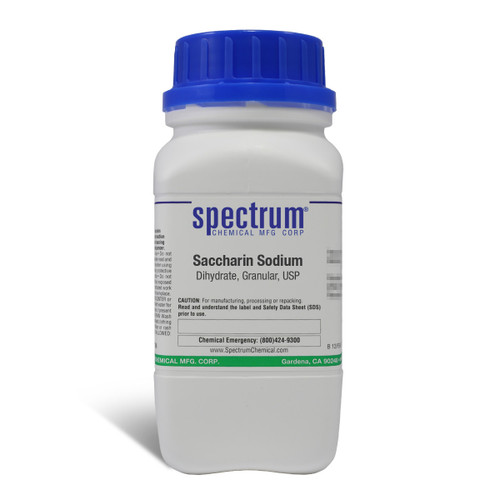 Saccharin Sodium, Dihydrate, Crystalline, USP, 500g, Each