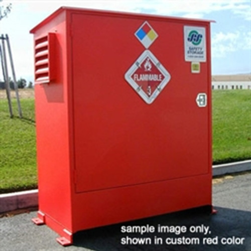 Hazmat Storage Building, 2-hour Fire Resistant 2-Drum Outdoor Locker